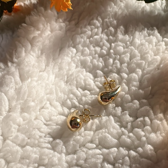 Teardrop Earrings and Ring Set 18 k Solid Gold - Picture 9 of 17